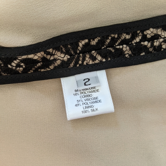 PRABAL GURUNG Mock Neck Feather Lace Blouse 2 - Picture 13 of 13